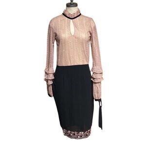 BRAZIL DESIGN CRISTIANE RESENDE MODA FEMININA FAUX 2 PIECE LACE SEE THROUGH TOP